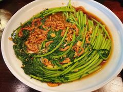 虾皮烧茼蒿-老街坊劈柴院(济南总店)