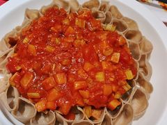 西红柿浇汁莜面-西贝(东城万达广场店)