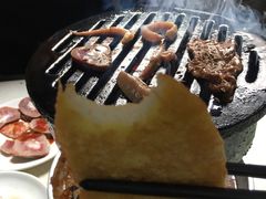 鸡蛋炸馒头片-大槐树烤肉馆