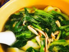 小青菜百叶丝汤馄饨-山北老老头馄饨