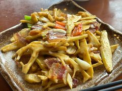 鲜笋炒腊肉-南平静修小镇水芳阁餐厅