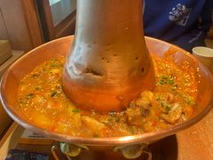 土司铜锅油焖鸡-浩海火燒雲傣家菜(芮欧百货店)