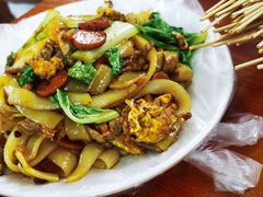 炒宽粉-十里铺铁板鱿鱼