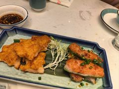 手打虾饼拼尖椒-常来小聚·广州非遗传承餐厅(高德置地店)