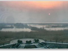 DSCN3414标间窗外观日出-镇江润扬大桥酒店