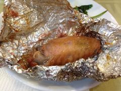 锡纸包鸡翅-龙梅肥肠鱼(明瓦廊店)