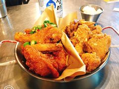 炸鸡一半一半-富乐满韩国正宗炸鸡韩国料理(虹泉路店)