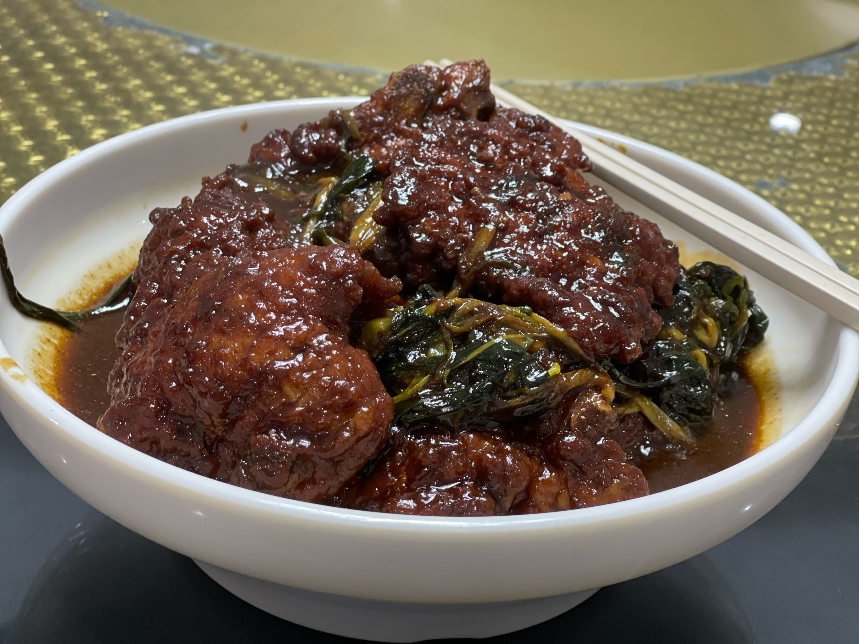 今天吃什么
今天是同事的生日,集体去9873会所吃面
1碗面,6种浇头