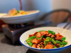 辣椒炒肉-鸽子侯·家宴·平价海鲜(市图书馆店)