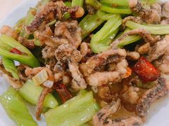 干煸鱿鱼-满口香饭店