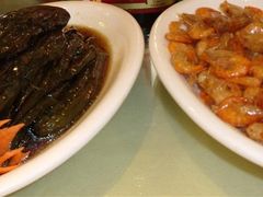 茄子和油爆虾-新南华大酒店(广中店)