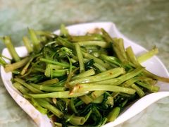 虾头油炒通菜-家利美食店