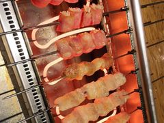 会自己转的烧烤炉-悦屋老板娘的烤肉店(紫薇田园店)