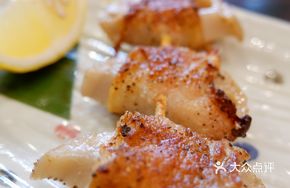 Grilled Lotus Root with Pork and Menchou Roll