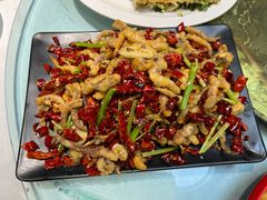 干煸鱿鱼须-大眼锅贴水饺(河东店)
