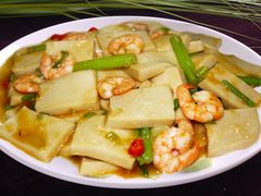 千页豆腐溜虾仁-同裕烧烤·海鲜·家常菜(杰座·欧洲城店)