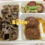 本周⑤复工餐  红烧狮子头肉末藕片干煸菜花红枣大米粥