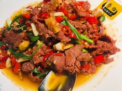 小炒黄牛肉-敬李白·江南小馆(万达店)