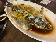 清蒸翘嘴鱼-醉美东江·三文鱼