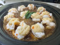整锅蒜蓉粉丝蒸虾-船歌·鱼水饺青岛菜(金狮广场店)