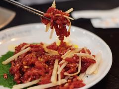 生拌牛肉-咸草酱蟹