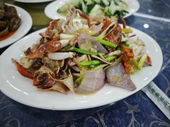 姜葱炒蟹-波记美食店·现捞海鲜