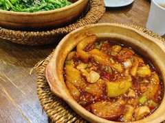 咸鱼鸡粒茄子煲-熠盛粤味(永康路店)