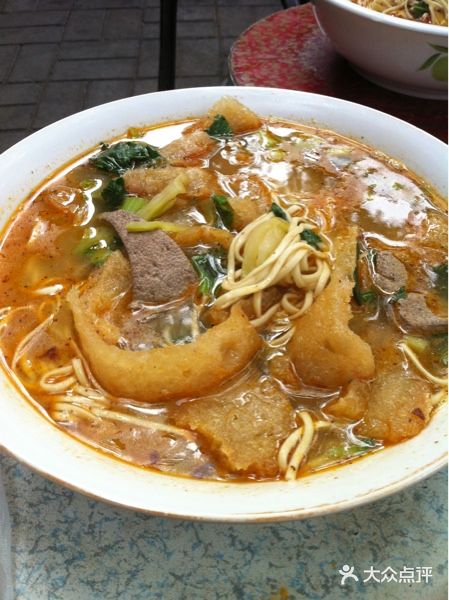 巴子面馆(玉带园店)-皮肚猪肝面-菜-皮肚猪肝面图片-南京美食-大众