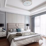 柔和色调的冰川灰色作为墙面的背景，没有那么冷峻的感觉