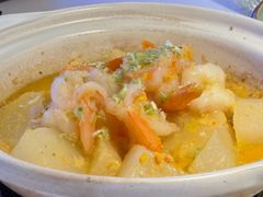 蟹籽萝卜烧大虾-山泉粤宴(广东大厦店)