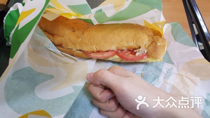 赛百味(慕田峪店)金枪鱼鸡蛋饼白面包图片 - 第4张