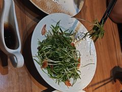 樱花虾拌空心菜苗-品回味清真西北楼(宁波首店)