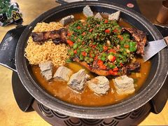 翡翠青椒烤黔鱼-烤匠麻辣烤鱼(环球中心店)