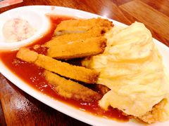 茄汁猪排蛋包饭-玛格萝妮比萨屋(四平店)