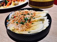 蒜蓉粉纥娃娃菜-日进一片海.生腌海鲜火锅.宵夜烧烤(三里屯总店)
