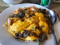 滑蛋牛肉虾仁饭-有章牛杂(石厦店)