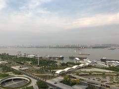 阳台眺望长江景-武汉洲际酒店