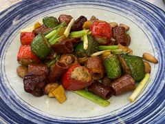 让尖椒炒大肠-轩记海鲜餐厅·四十五年老字号·经典粤菜(西区彩虹店)