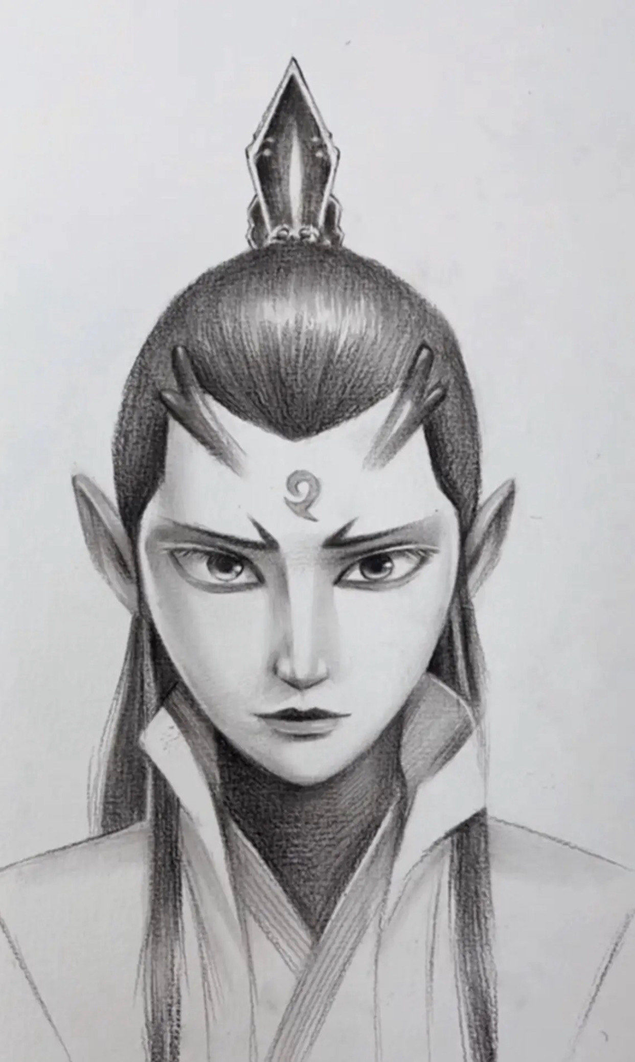 要不要跟我来画一张敖丙的素描啊?