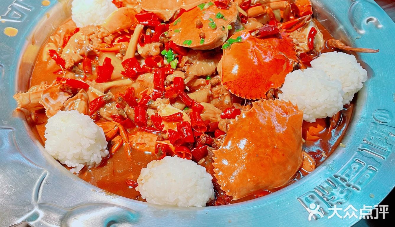 吃肉蟹煲了