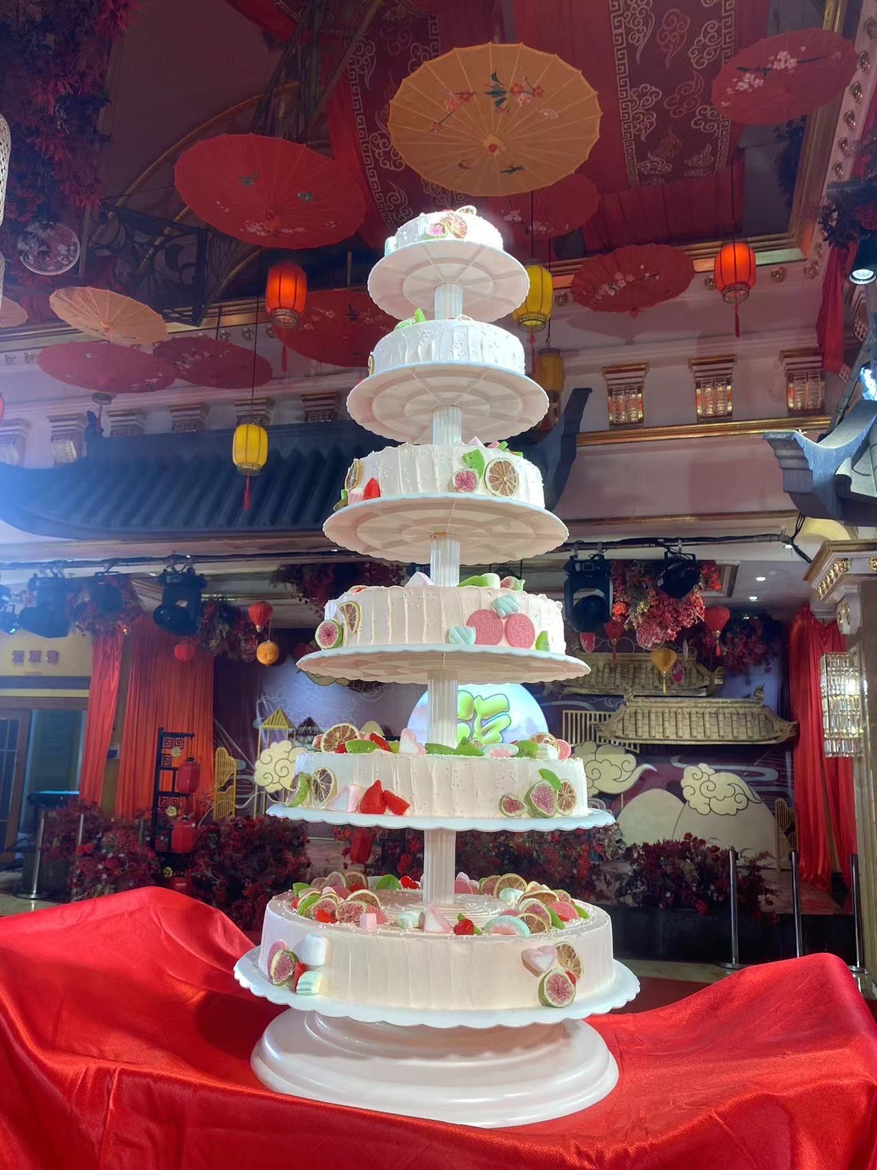 这个六层蛋糕也太好看了吧
