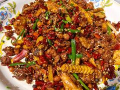 辣子肥肠虾鸡-山城小聚(大学城店)