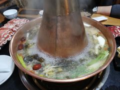 -果松木炭酸菜铜火锅·外婆参鸡汤