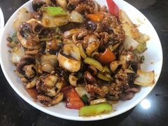 酱爆八爪鱼-锋味海鲜菜馆