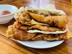 牛舌饼夹糖油饼-黑窑厂糖油饼烤鸭·清真菜(旗舰店)
