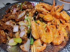 香辣虾牛仔骨-小鱼小牛·鱼牛干锅·脆鱼火锅(世欧广场店)