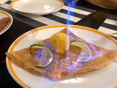 火焰酒燃烧的可丽饼-La Creperie法餐厅(芮欧百货店)