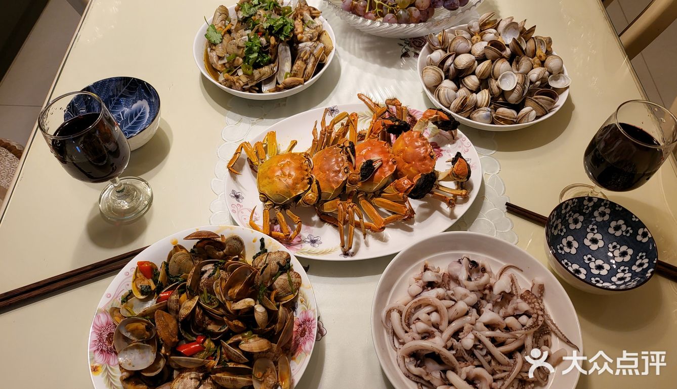周日，美食