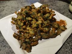 炸花椒芽儿-华盛园卷子王农家菜水库鱼