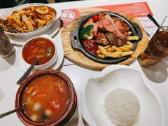茄汁焗鸡扒饭-香港新发烧腊茶餐厅(书城店)